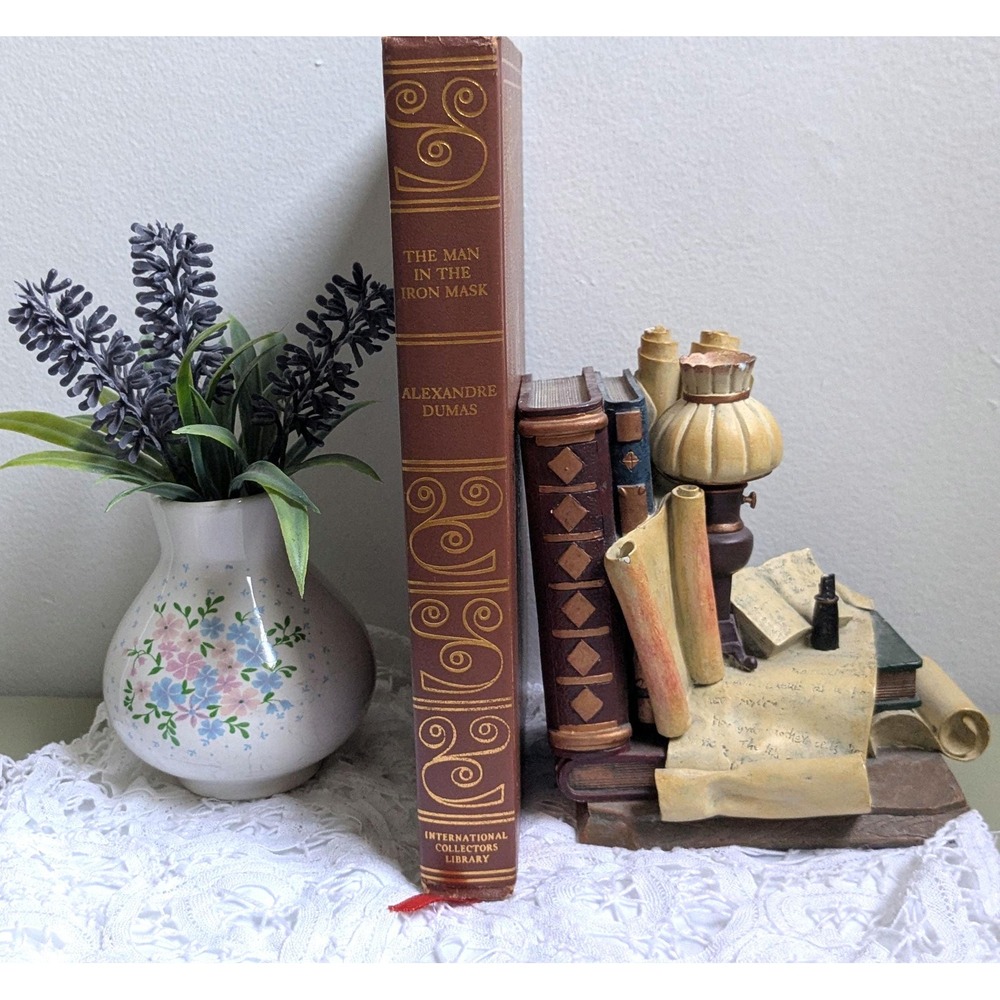 Vintage Alexandre Dumas The Man in the Iron Mask, ICL Hardcover, Brown